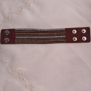 Suade Leather Bead Bracelet Band